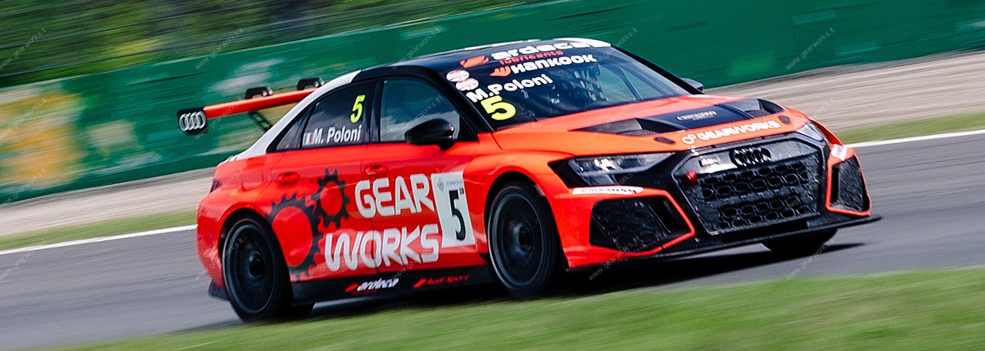 Testata pagina corse Audi 2023 Gearworks Cliocup Reparto corse